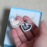 Eternal Heart Celtic Knot Sterling Silver Locket Pendant TPD3717