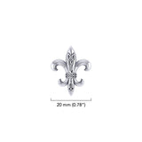 Celtic Knots Fleur De Lis Sterling Silver Pendant TPD381 by TPD381