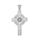 Celtic Cross Sterling Silver Pendant by Peter Stone Jewelry TPD3969