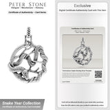 Ted Andrews Snake Sterling Silver Pendant TPD3988