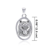 Wolf Sterling Silver Pendant by Ted Andrews TPD3989