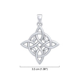 Mickie Mueller Quaternary Celtic Knots with Crescent Moon TPD4072