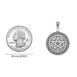 Pentacle & Celtic Sterling Silver Pendant TPD4128