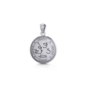 Sigil of the Archangel Cassiel Sterling Silver Small Pendant TPD4584