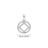 NA Symbol Sterling Silver Pendant TPD4704