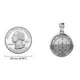 Colgante pequeño de plata de ley con el sigilo del arcángel Rafael TPD4784