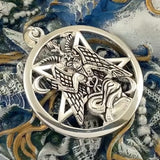 Baphomet Pentacle Sterling Silver Pendant TPD4792 by TPD4792