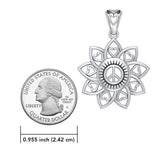 The Flower of Unity Sterling Silver Pendant TPD5132
