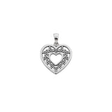 Heart With Trinity Knot Sterling Silver Pendant TPD5149