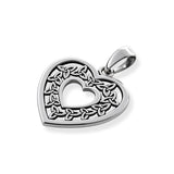 Heart With Trinity Knot Sterling Silver Pendant TPD5149
