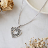 Heart With Trinity Knot Sterling Silver Pendant TPD5149