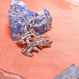 Double Hammerhead Shark Silver Pendant TPD5202 - Jewelry