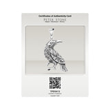 Small Raven Sterling Silver Pendant TPD5413