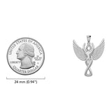 Colgante Diosa Alada Plateada TPD5470