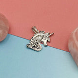 Celtic Unicorn Silver Pendant TPD5663 - Jewelry