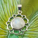 Chakra Sterling Silver Pendant with Large Stone TPD5687