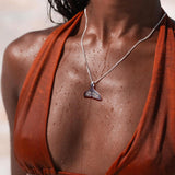 Celtic Knotwork Whale Tail Silver Pendant TPD5705 - Jewelry