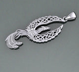Mythical Celtic Phoenix Silver Pendant TPD5724 - Jewelry