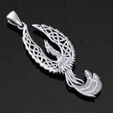 Mythical Celtic Phoenix Silver Pendant TPD5724 - Jewelry