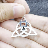 Celtic Triquetra Recovery Sterling Silver Pendant with Gemstone TPD5837