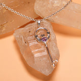 Irish Claddagh Spiritual Key Silver Pendant TPD5903 - Jewelry