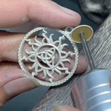 The Sun and Celtic Triquetra Sterling Silver Pendant TPD5928