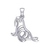 Hollow Walrus Silver Pendant TPD6035 - Jewelry