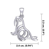 Hollow Walrus Silver Pendant TPD6035