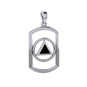 Recovery Silver Pendant with Stone TPD6048