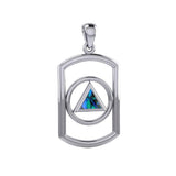 Recovery Silver Pendant with Stone TPD6048 - Jewelry