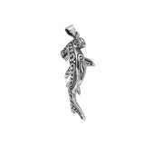 Hammerhead Shark with Aboriginal Designs Engrave into Body Silver Pendant TPD6104