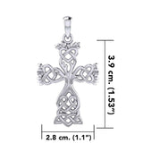 Celtic Tree of Life Cross Silver Pendant TPD6122 - Jewelry