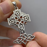 Celtic Tree of Life Irish Cross Sterling Silver Pendant TPD6123