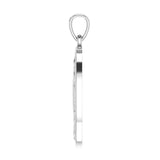 Luna Goddess with Crescent Moon Silver Pendant Inspired by Oberon Zell TPD6133 - Jewelry