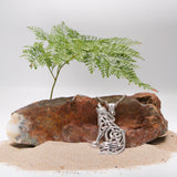 Celtic Spirit Howling Wolf Design for Unique Style Sterling Silver Pendant BY Peter Stone Jewelry TPD6138