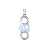 Colgante Peter Stone Eternal de plata de ley con gema TPD6175