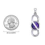 Colgante Peter Stone Eternal de plata de ley con gema TPD6175