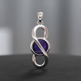 Colgante Peter Stone Eternal de plata de ley con gema TPD6175