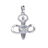 Peter Stone Eternal Light of Goddess Silver Pendant with Gem TPD6176 - Jewelry