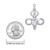 Peter Stone Eternal Light of Goddess Silver Pendant with Gem TPD6176 - Jewelry