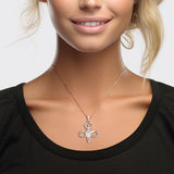 Peter Stone Eternal Light of Goddess Silver Pendant with Gem TPD6176 - Jewelry