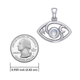 The Peter Stone Eye of God Silver Pendant with Gem TPD6177