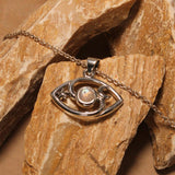 The Peter Stone Eye of God Silver Pendant with Gem TPD6177