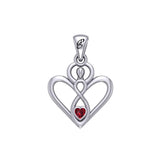 Gemstone Elegance Eternal Goddess Love Sterling Silver Immortal Love Pendant by Peter Stone TPD6204 - Jewelry