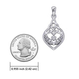 Celtic Claddagh Triquetra Heart Sterling Silver Pendant - Symbol of Eternal Love by Peter Stone Jewelry TPD6205 - Jewelry