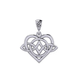 Celtic Symbol of everlasting love Eternal Love Sterling Silver Pendant – Timeless Symbol of Love and Devotion by Peter Stone Jewelry TPD6214 - Jewelry