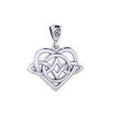 Celtic Symbol of everlasting love Eternal Love Sterling Silver Pendant – Timeless Symbol of Love and Devotion by Peter Stone Jewelry TPD6214 - Jewelry