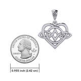Celtic Symbol of everlasting love Eternal Love Sterling Silver Pendant – Timeless Symbol of Love and Devotion by Peter Stone Jewelry TPD6214 - Jewelry