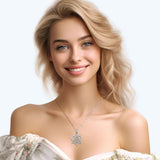 Celtic Flowing Heart Triquetra Sterling Silver Pendant – Graceful Symbol of Love and Unity by Peter Stone Jewelry TPD6215 - Jewelry
