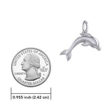Oceanic Bonds Sterling Silver Friendly Dolphins Pendant by Peter Stone TPD6223 - Jewelry